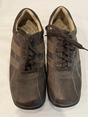 Hunter’s Bay Men’s Size 10 Brown Leather Casual Comfort Lace Up Shoes